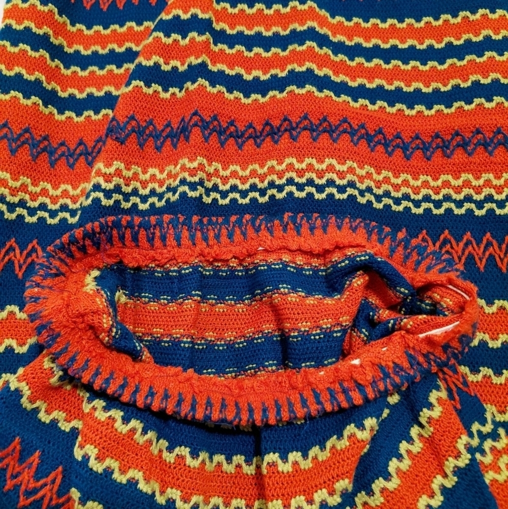 Handmade Knit Retro Vintage Colorful Maxi Skirt Size Small - Picture 3 of 8